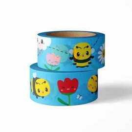 Washi tape Bijen en bloemen / Studio Inktvis
